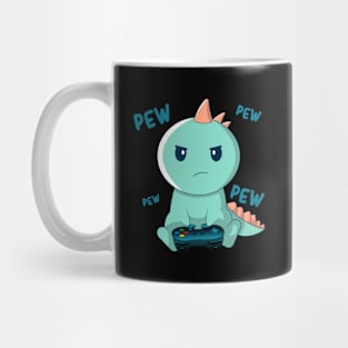 Cute Gamer Kawaii Dinosaur Geeky Dino Gaming Mug